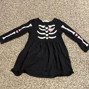 H&M toddler black skeleton dress | size 18-24m
